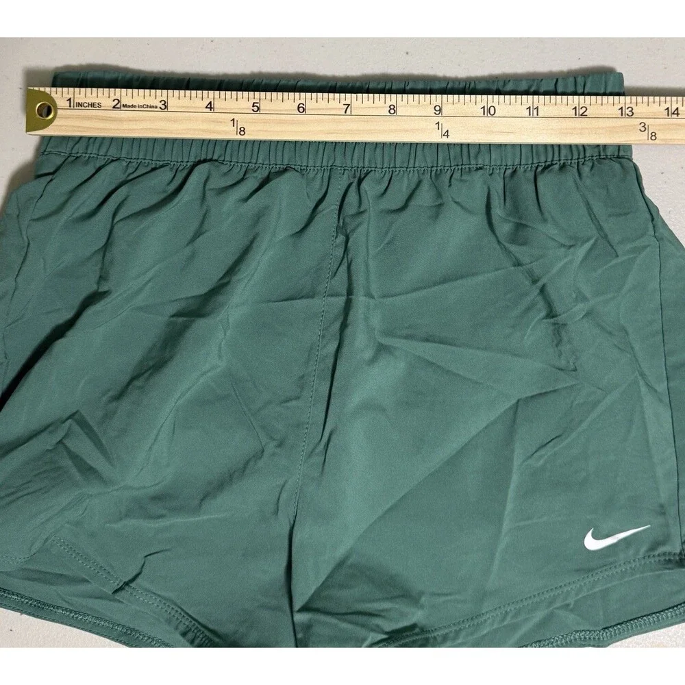 NWT‎ Nike One Dri-FIT High-Waisted Girls Lg Shorts Green Woven Training Short